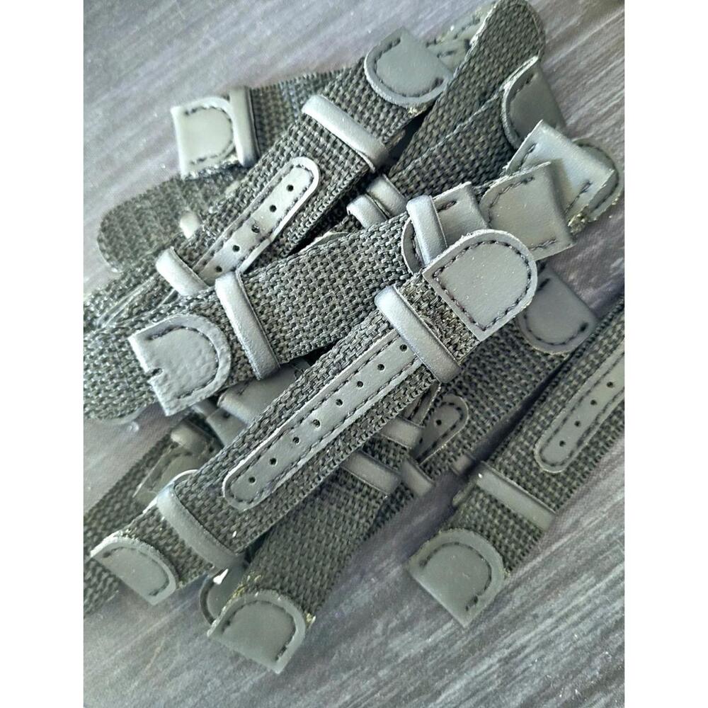 Vintage Field Pilot Watch Canvas & Leather Straps 15pc‎ Lot
